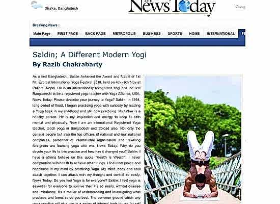 Saldin: A Diffirent Modern Yogi